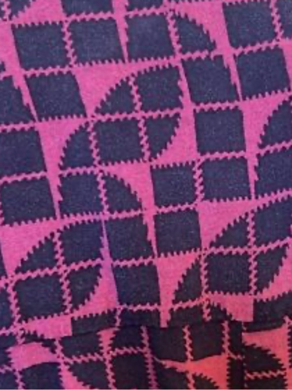 Maeve Purple and Black Geometric Button-Front Jumpsuit - Picture 4 of 6